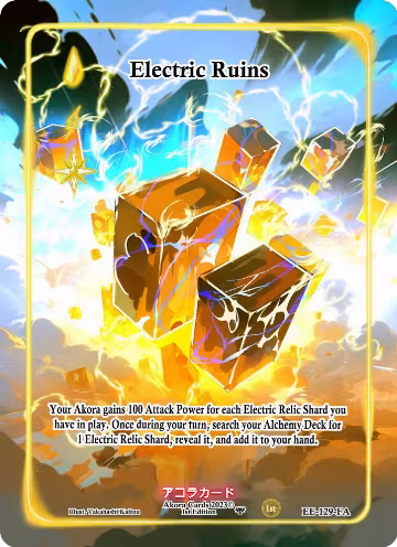 Electric Ruins (Full Art) (EE-129-FA), Eternal Echoes [1st Edition] — Akora card price
