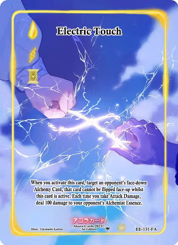 Electric Touch (Full Art) (EE-131-FA), Eternal Echoes [1st Edition] — Akora card price