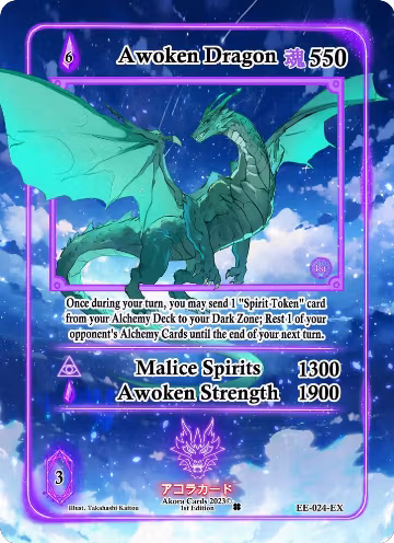 Awoken Dragon (Extended Art) (EE-024-EX), Eternal Echoes [1st Edition] — Akora card price