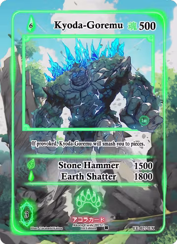 Kyoda-Goremu (Extended Art) (EE-027-EX), Eternal Echoes [1st Edition] — Akora card price
