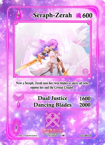 Seraph-Zerah (Holo) (EE-003-H), Eternal Echoes [1st Edition] — Akora card price