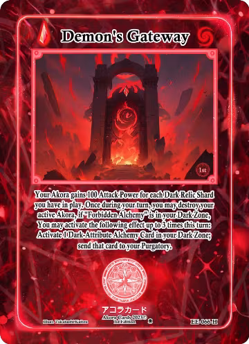 Demon's Gateway (Holo) (EE-066-H), Eternal Echoes [1st Edition] — Akora card price