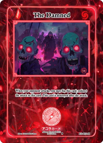 The Damned (Holo) (EE-072-H), Eternal Echoes [1st Edition] — Akora card price