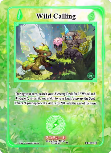 Wild Calling (Holo) (EE-092-H), Eternal Echoes [1st Edition] — Akora card price