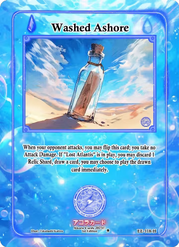 Washed Ashore (Holo) (EE-118-H), Eternal Echoes [1st Edition] — Akora card price