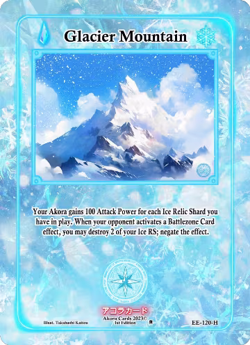 Glacier Mountain (Holo) (EE-120-H), Eternal Echoes [1st Edition] — Akora card price