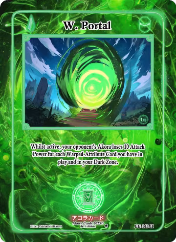 W. Portal (Holo) (EE-143-H), Eternal Echoes [1st Edition] — Akora card price