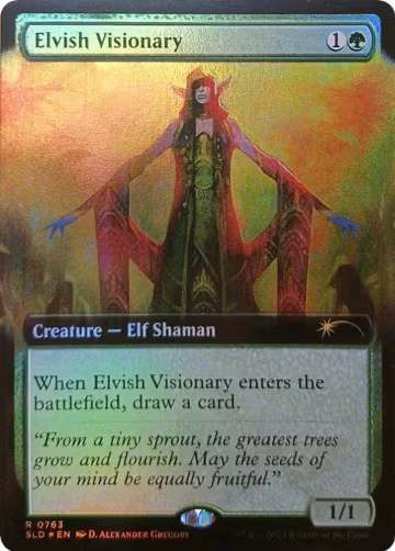Elvish Visionary (Extended Art) (763), Secret Lair Drop Series — Magic card price
