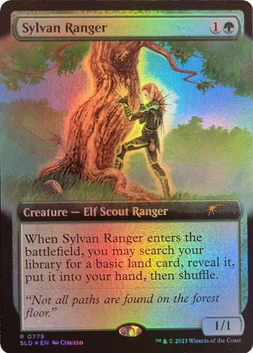 Sylvan Ranger (Extended Art) (779), Secret Lair Drop Series — Magic card price