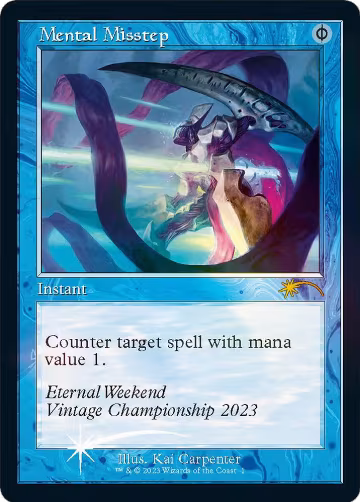 Mental Misstep (Retro Frame) (Eternal Weekend 2023 Promo) (1), Unique and Miscellaneous Promos — Magic card price