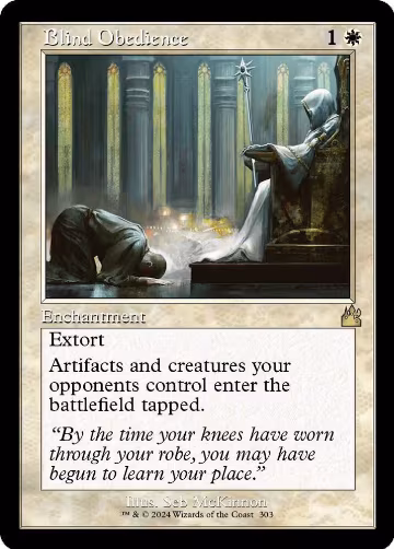 Blind Obedience (Retro Frame) (303), Ravnica Remastered — Magic card price