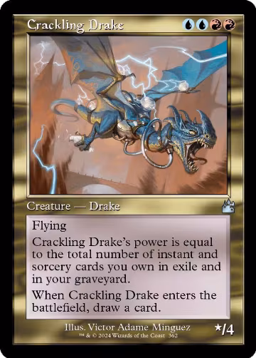 Crackling Drake (Retro Frame) (362), Ravnica Remastered — Magic card price