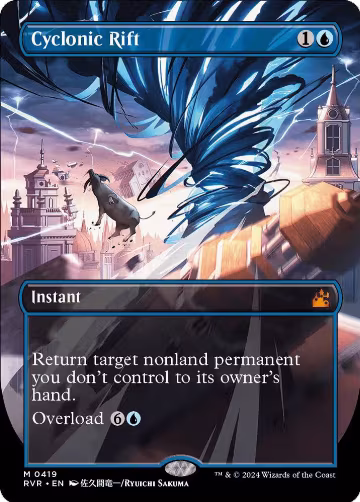 Cyclonic Rift (Anime Borderless) (419), Ravnica Remastered — Magic card price
