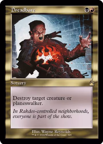 Dreadbore (Retro Frame) (365), Ravnica Remastered — Magic card price