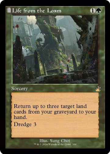 Life from the Loam (Retro Frame) (350), Ravnica Remastered — Magic card price