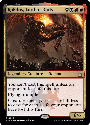 Rakdos, Lord of Riots (215), Ravnica Remastered — Magic card price