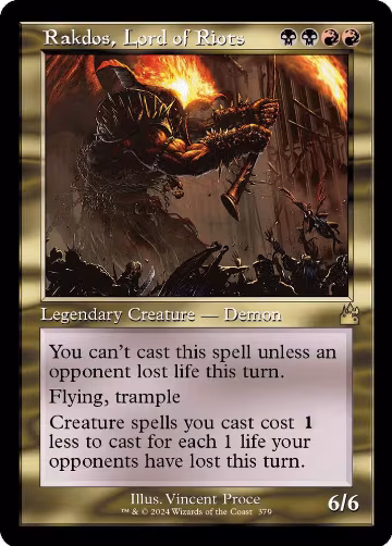 Rakdos, Lord of Riots (Retro Frame) (379), Ravnica Remastered — Magic card price