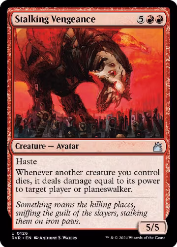 Stalking Vengeance (126), Ravnica Remastered — Magic card price
