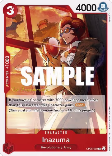 Inazuma (OP05-003), Awakening of the New Era: 1st Anniversary Tournament Cards — One Piece card price