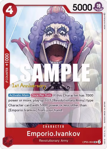Emporio.Ivankov (OP05-004), Awakening of the New Era: 1st Anniversary Tournament Cards — One Piece card price