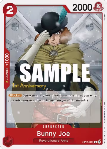 Bunny Joe (OP05-013), Awakening of the New Era: 1st Anniversary Tournament Cards — One Piece card price