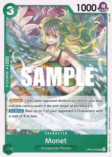 Monet (OP05-036), Awakening of the New Era: 1st Anniversary Tournament Cards — One Piece card price