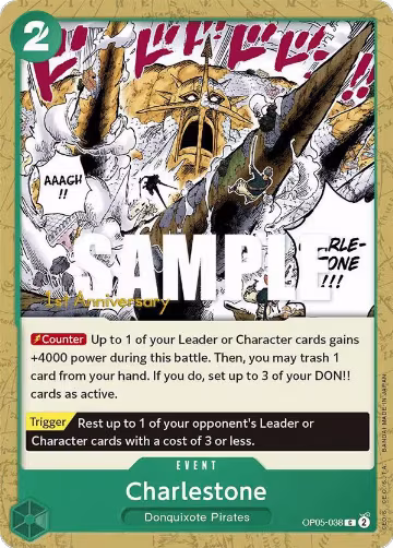 Charlestone (OP05-038), Awakening of the New Era: 1st Anniversary Tournament Cards — One Piece card price