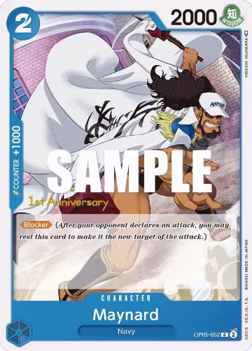 Maynard (OP05-052), Awakening of the New Era: 1st Anniversary Tournament Cards — One Piece card price