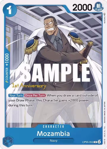 Mozambia (OP05-053), Awakening of the New Era: 1st Anniversary Tournament Cards — One Piece card price