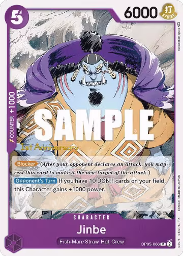 Jinbe (OP05-066), Awakening of the New Era: 1st Anniversary Tournament Cards — One Piece card price