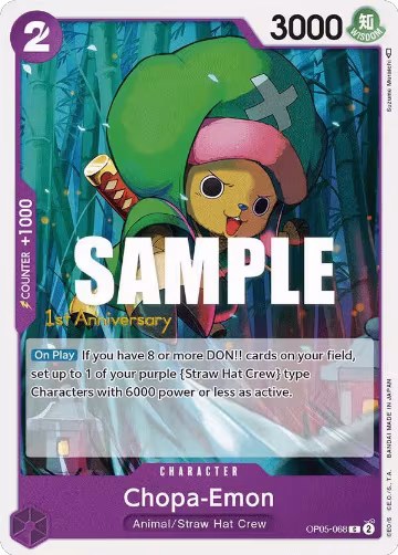 Chopa-Emon (OP05-068), Awakening of the New Era: 1st Anniversary Tournament Cards — One Piece card price