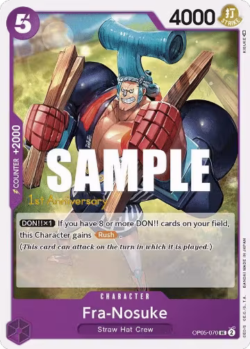 Fra-Nosuke (OP05-070), Awakening of the New Era: 1st Anniversary Tournament Cards — One Piece card price