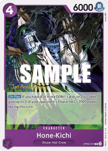 Hone-Kichi (OP05-072), Awakening of the New Era: 1st Anniversary Tournament Cards — One Piece card price