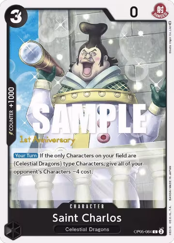 Saint Charlos (OP05-084), Awakening of the New Era: 1st Anniversary Tournament Cards — One Piece card price