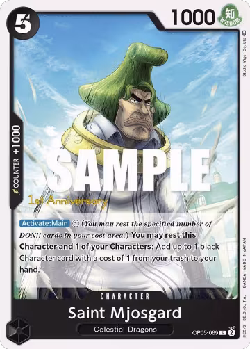 Saint Mjosgard (OP05-089), Awakening of the New Era: 1st Anniversary Tournament Cards — One Piece card price