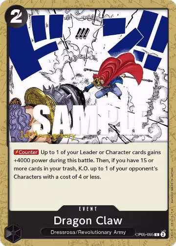 Dragon Claw (OP05-095), Awakening of the New Era: 1st Anniversary Tournament Cards — One Piece card price