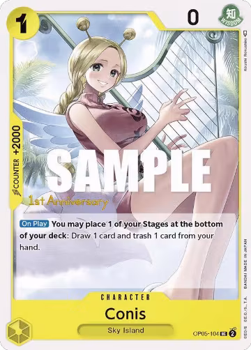 Conis (OP05-104), Awakening of the New Era: 1st Anniversary Tournament Cards — One Piece card price