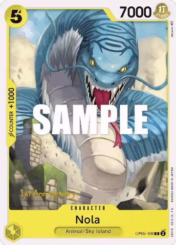 Nola (OP05-108), Awakening of the New Era: 1st Anniversary Tournament Cards — One Piece card price