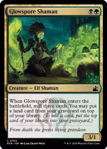 Glowspore Shaman (184), Ravnica Remastered — Magic card price