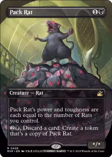 Pack Rat (Anime Borderless) (426), Ravnica Remastered — Magic card price