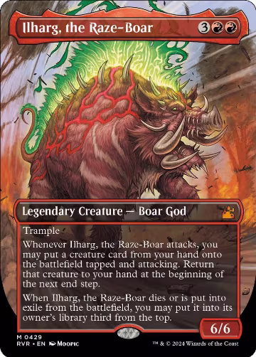 Ilharg, the Raze-Boar (Anime Borderless) (429), Ravnica Remastered — Magic card price
