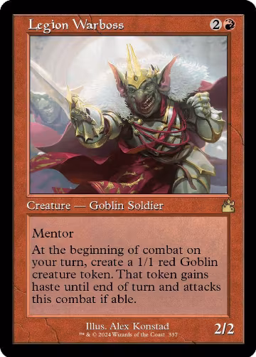 Legion Warboss (Retro Frame) (337), Ravnica Remastered — Magic card price
