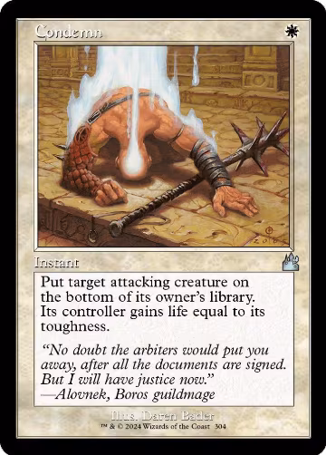 Condemn (Retro Frame) (304), Ravnica Remastered — Magic card price