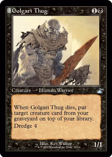 Golgari Thug (Retro Frame) (325), Ravnica Remastered — Magic card price
