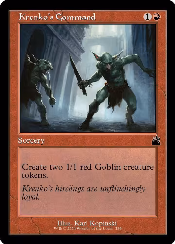 Krenko's Command (Retro Frame) (336), Ravnica Remastered — Magic card price