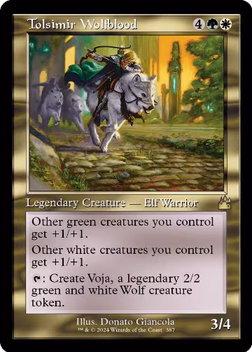 Tolsimir Wolfblood (Retro Frame) (387), Ravnica Remastered — Magic card price