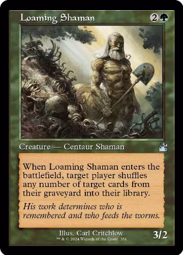 Loaming Shaman (Retro Frame) (351), Ravnica Remastered — Magic card price