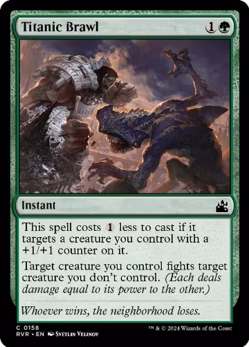Titanic Brawl (158), Ravnica Remastered — Magic card price