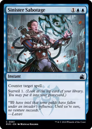 Sinister Sabotage (61), Ravnica Remastered — Magic card price