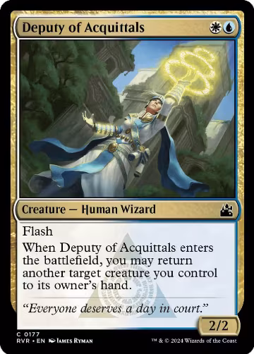 Deputy of Acquittals (177), Ravnica Remastered — Magic card price